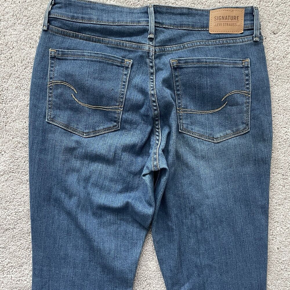 Signature by Levi Strauss Jeans Womens 30x28 Mid Rise Bootcut Stretch Denim - Picture 10 of 10